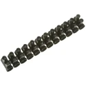 CAMDENBOSS Terminal Strip 12-Way 35mm² Wire 125A Screw Termination Nylon Black CTSOS438/12BK/RS