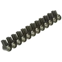 CAMDENBOSS Terminal Strip 12-Way 35mm² Wire 125A Screw Termination Nylon Black CTSOS438/12BK/RS