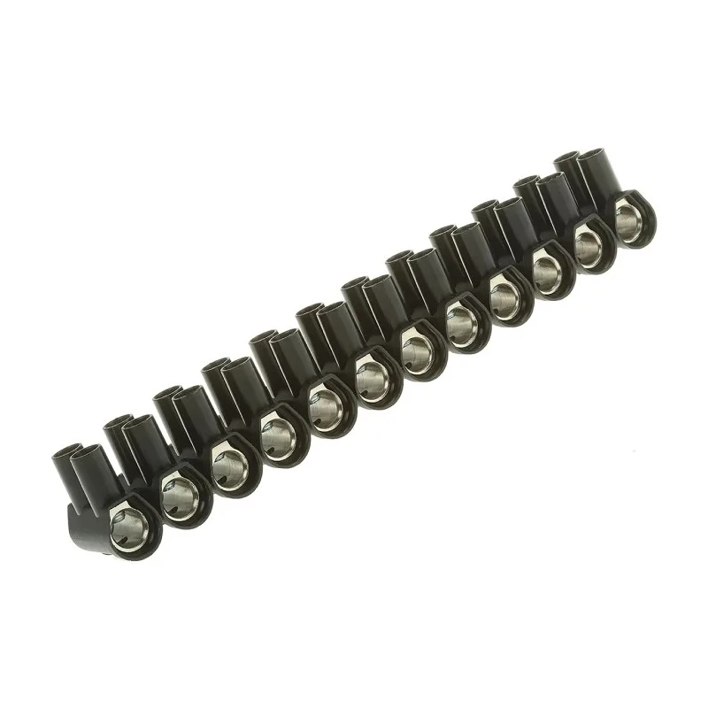 CAMDENBOSS Terminal Strip 12-Way 35mm² Wire 125A Screw Termination Nylon Black CTSOS438/12BK/RS