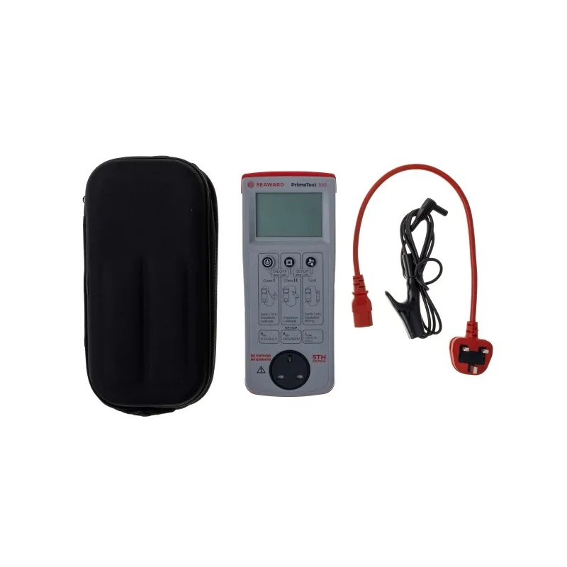 Seaward PrimeTest 100 UK Portable Battery Operated Pass/Fail PAT Tester Class II Class I Test Type 344A911