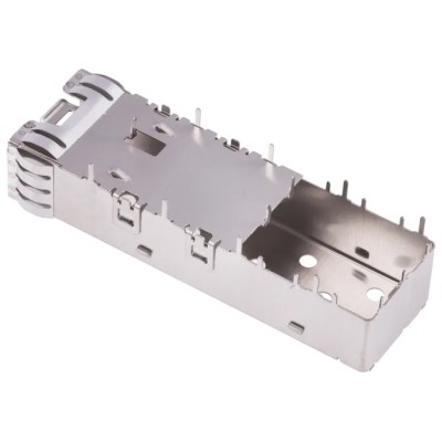 TE Connectivity SFP+ Cage for SFP Cage Assembly 2007194-1, Nickel Silver Material, Natural Silver Colour