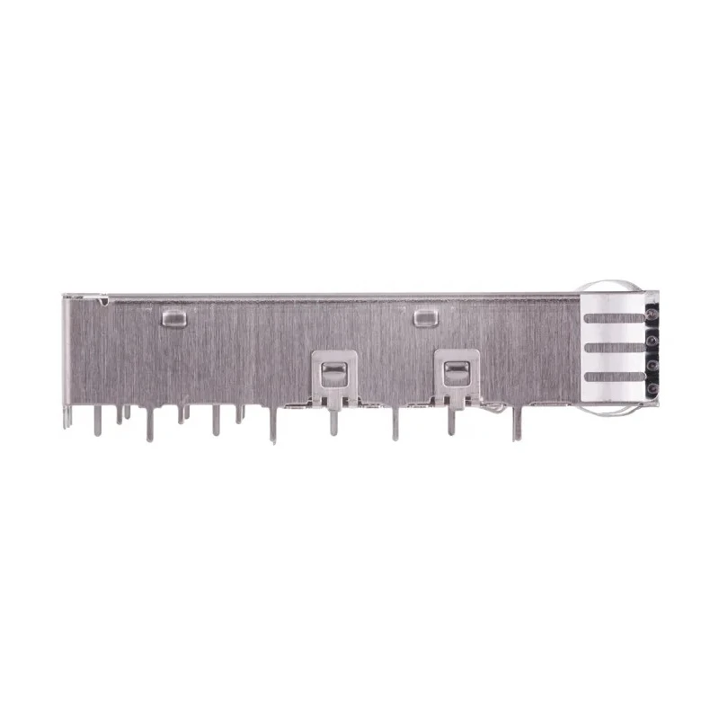 TE Connectivity SFP+ Cage for SFP Cage Assembly 2007194-1, Nickel Silver Material, Natural Silver Colour