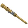 TE Connectivity Male Crimp Circular Connector Contact, Contact Size 16, Wire Size 16AWG, 18 AWG, 13A, Gold over 200336-1