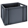 RS PRO 30L Grey Polypropylene Euro Container Stackable Storage Box 325mm x 300mm x 400mm 163-1900