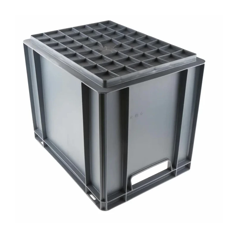 RS PRO 30L Grey Polypropylene Euro Container Stackable Storage Box 325mm x 300mm x 400mm 163-1900