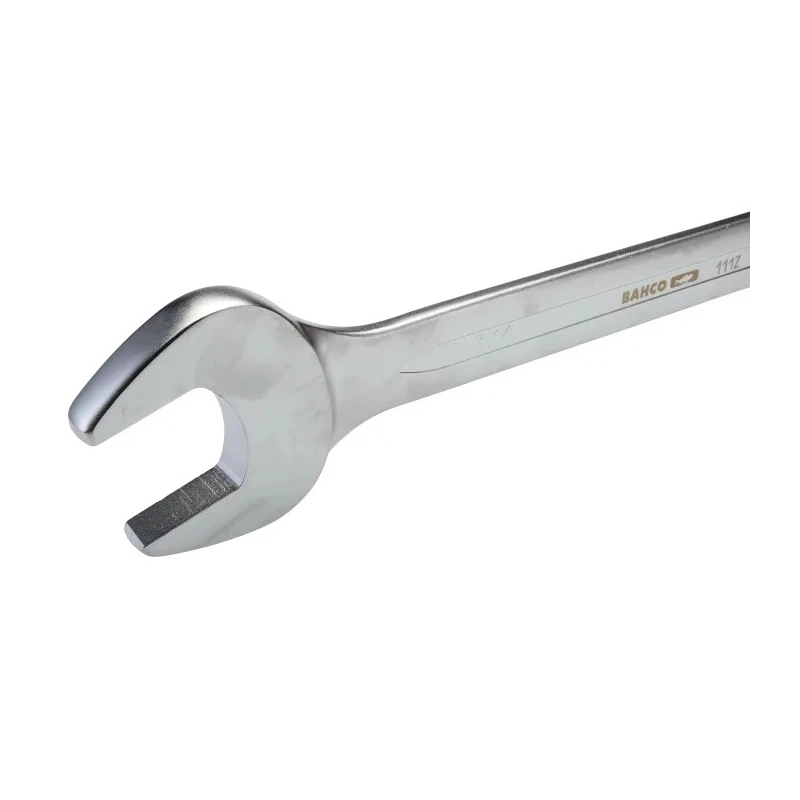 Bahco Combination Spanner 1-3/4 in, Offset Head, Alloy Steel, Chrome Finish, 500mm Overall Length 111Z-1.3/4