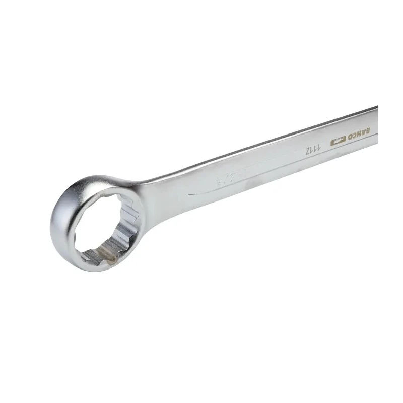 Bahco Combination Spanner 1-3/4 in, Offset Head, Alloy Steel, Chrome Finish, 500mm Overall Length 111Z-1.3/4