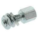 TE Connectivity AMPLIMITE Series Female Screw Lock Accessory for D-Sub Connector 5205817-4