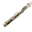 TE Connectivity Type III Series Female Crimp Terminal 24 AWG Min, 20 AWG Max, Gold Plated Brass, 13A Current 1-163087-1