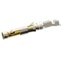 TE Connectivity Type III Series Female Crimp Terminal 24 AWG Min, 20 AWG Max, Gold Plated Brass, 13A Current 1-163087-1