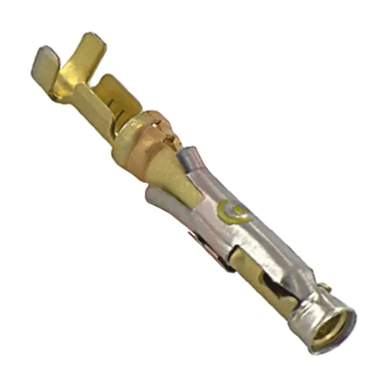 TE Connectivity Type III Series Female Crimp Terminal 24 AWG Min, 20 AWG Max, 13A, Tin Plated Brass, Length 13.46mm 66399-3