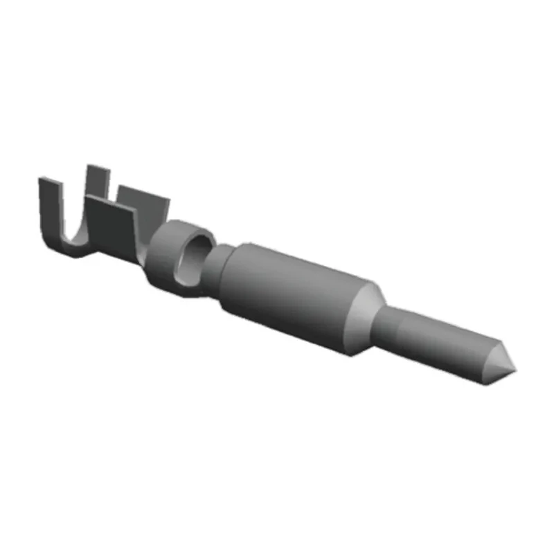 TE Connectivity Universal MATE-N-LOK II Series Male Crimp Terminal, 20 AWG Min Crimp, 14 AWG Max, Brass Contact 770007-1