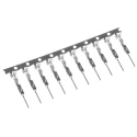 TE Connectivity Micro Quadlock System Series Male Crimp Terminal with Tin Contact Plating 5-965908-1