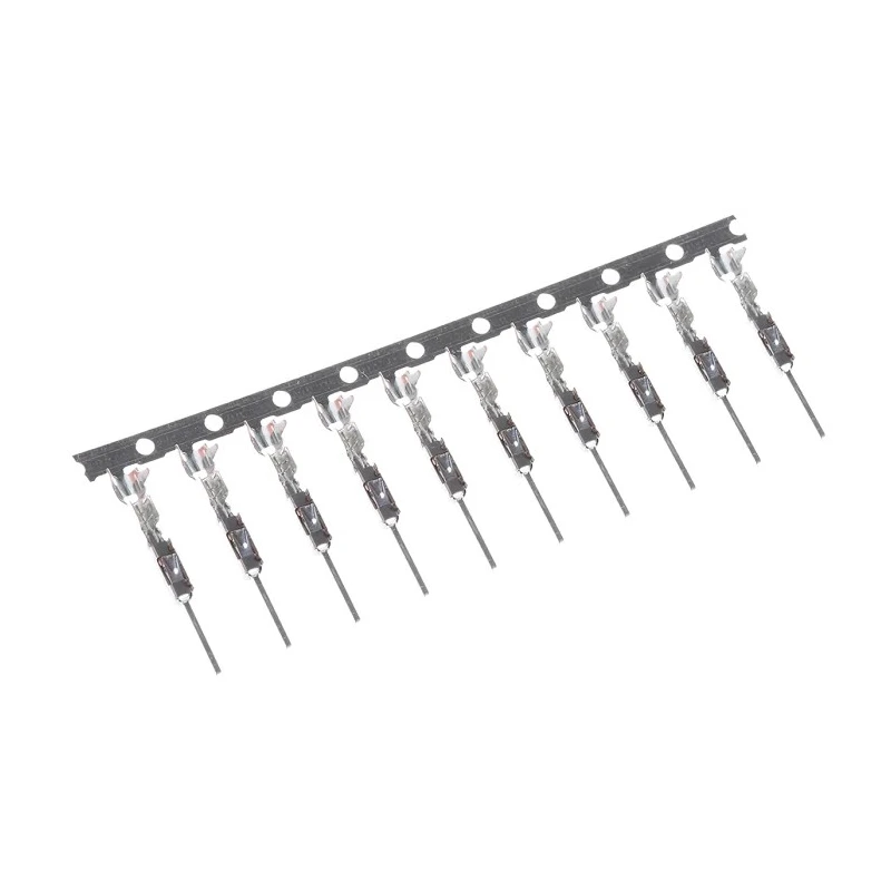 TE Connectivity Micro Quadlock System Series Male Crimp Terminal with Tin Contact Plating 5-965908-1