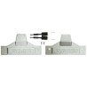 TE Connectivity AMPLIMITE 0.050 Series Zinc Straight D-Sub Backshell 100 Way 5749081-1