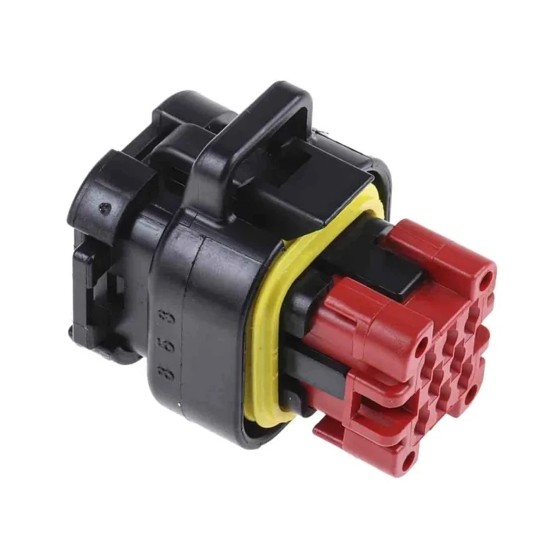 TE Connectivity Ampseal Automotive Connector Male 8 Way Black Cable Housing IP6K9K 776286-1