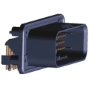 TE Connectivity Ampseal Automotive Connector Black Through Hole 23 Way Solder Termination 776087-1