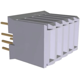 TE Connectivity Z-PACK HM Series Straight Through Hole PCB Socket, 5-Contact, 1 Row, 1.5 mm Pitch Solder 120953-2