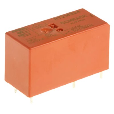 TE Connectivity RT214524 PCB Power Relay 24V ac Coil 12A Switching Current SPDT