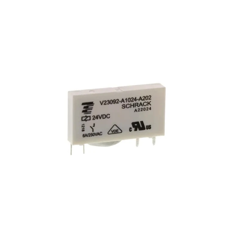 TE Connectivity PCB Power Relay 24V DC Coil 6A Switching Current SPST V23092A1024A202