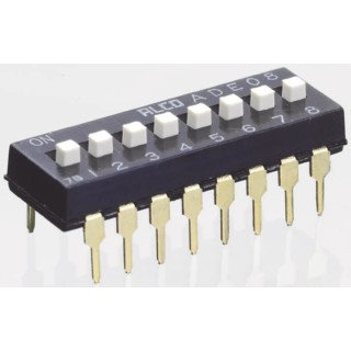 TE Connectivity Slide Rotary Coded DIP Switch Through Hole Mount 50mΩ Contact Resistance 1825057-6
