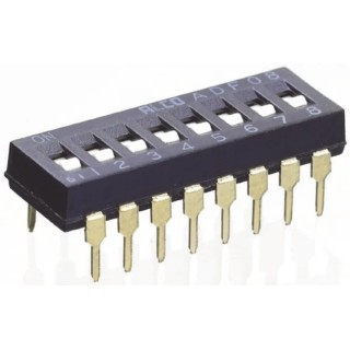 TE Connectivity Rotary Coded DIP Switch Through Hole Slide Actuator Contact Resistance 50mΩ 1825002-9