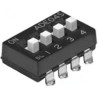 TE Connectivity Rotary Coded DIP Switch Through Hole Mount Slide Actuator 1-1825058-9