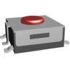 TE Connectivity Red Tactile Switch Button SPST 50mA 24V dc Surface Mount FSM1LPA