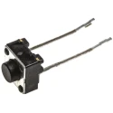 TE Connectivity Black Tactile Switch Button Surface Mount 1.4 mm Actuator Length SPST 50mA 24V dc FSM4JRT