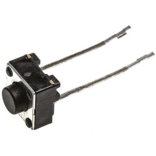 TE Connectivity Black Tactile Switch Button Surface Mount 1.4 mm Actuator Length SPST 50mA 24V dc FSM4JRT