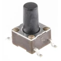 TE Connectivity Black FSM Series Tactile Switch Button 5.9 mm, SPST 50mA 24 V dc, Surface Mount 1571563-9