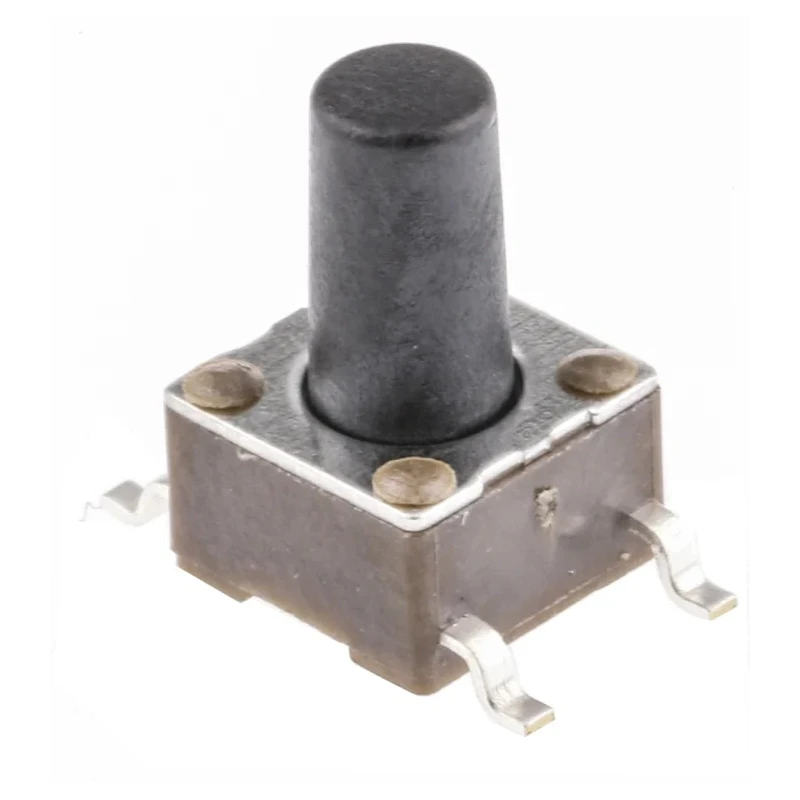 TE Connectivity Black FSM Series Tactile Switch Button 5.9 mm, SPST 50mA 24 V dc, Surface Mount 1571563-9