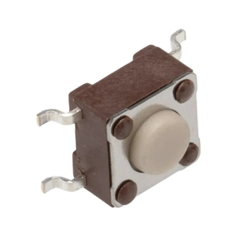 TE Connectivity White Tactile Switch Button SPST 50mA 24 V dc Surface Mount 0.7 mm Actuator FSM2JSMAATR