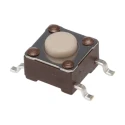 TE Connectivity White Tactile Switch Button SPST 50mA 24 V dc Surface Mount 0.7 mm Actuator FSM2JSMAATR