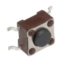 TE Connectivity Grey Tactile Switch Button 0.7 mm SPST 50mA 24 V dc Surface FSM2JSMATR