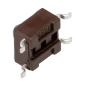 TE Connectivity Grey Tactile Switch Button 0.7 mm SPST 50mA 24 V dc Surface FSM2JSMATR