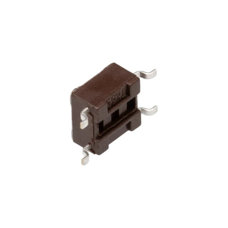 TE Connectivity Grey Tactile Switch Button 0.7 mm SPST 50mA 24 V dc Surface FSM2JSMATR