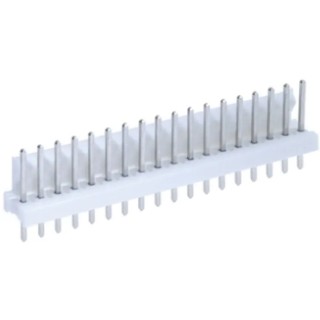 TE Connectivity MTA-100 Series Straight Through Hole Pin Header, 18 Contacts, 2.54 mm Pitch, 1 Row, Unshrouded 1-640456-8
