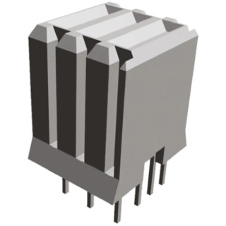 TE Connectivity Z-PACK HM Series Straight Through Hole PCB Socket, 3-Contact, 2.54 mm Pitch, 1.15A, 250V 5-5223955-2
