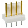 TE Connectivity MTA-100 Series Straight Through Hole Pin Header, 4 Contacts, 2.54 mm Pitch, 1 Row, Unshrouded 3-641215-4