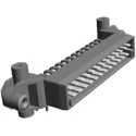 TE Connectivity Timer Automotive Connector Through Hole 25 Way Solder Termination 827050-1