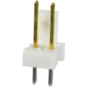 TE Connectivity MTA-100 Series Straight Through Hole Pin Header, 2 Contact(s), 2.54 mm Pitch, 1 Row, Unshrouded 3-641215-2