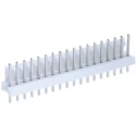 TE Connectivity MTA-100 Series Straight Through Hole Pin Header, 18 Contact(s), 2.54 mm Pitch, 1 Row, Unshrouded 1-640456-8