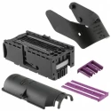 TE Connectivity Micro Quadlok System 94 Way Female Automotive Connector Black Purple Cable 3-1534904-4