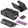 TE Connectivity Micro Quadlok System 94 Way Female Automotive Connector Black Purple Cable 3-1534904-4