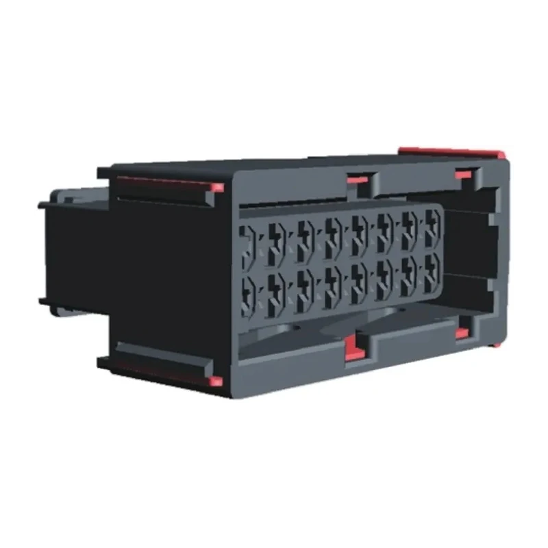 TE Connectivity Junior Power Timer Automotive Connector Female Black Cable 16 Way Crimp Termination 966168-6