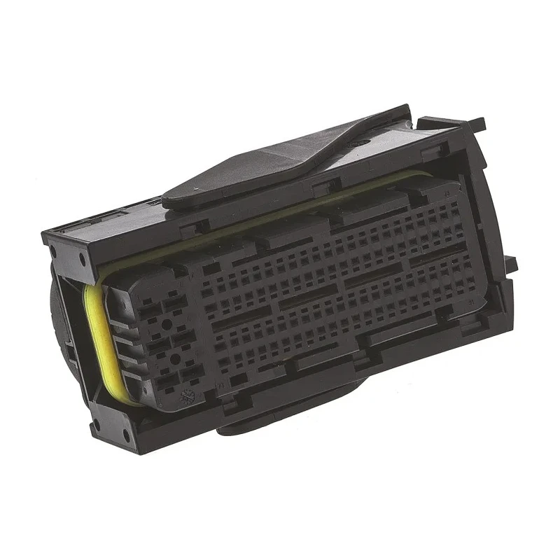 TE Connectivity Micro Quadlok System Automotive Connector Female Black Brown Cable 94 Way Crimp Termination 284743-1