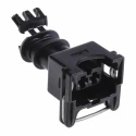 TE Connectivity Junior Power Timer Automotive Connector Female Black Free Hanging 2 Way Crimp Termination 282189-1