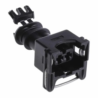 TE Connectivity Junior Power Timer Automotive Connector Female Black Free Hanging 2 Way Crimp Termination 282189-1