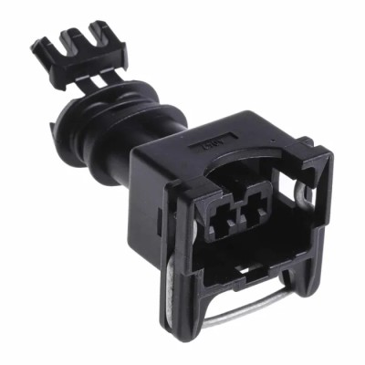 TE Connectivity Junior Power Timer Automotive Connector Female Black Free Hanging 2 Way Crimp Termination 282189-1